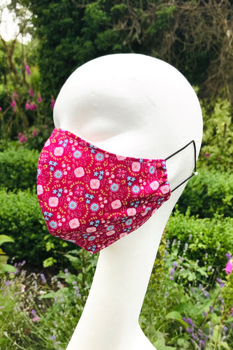 Adult Fabric Face Mask - Pink Floral