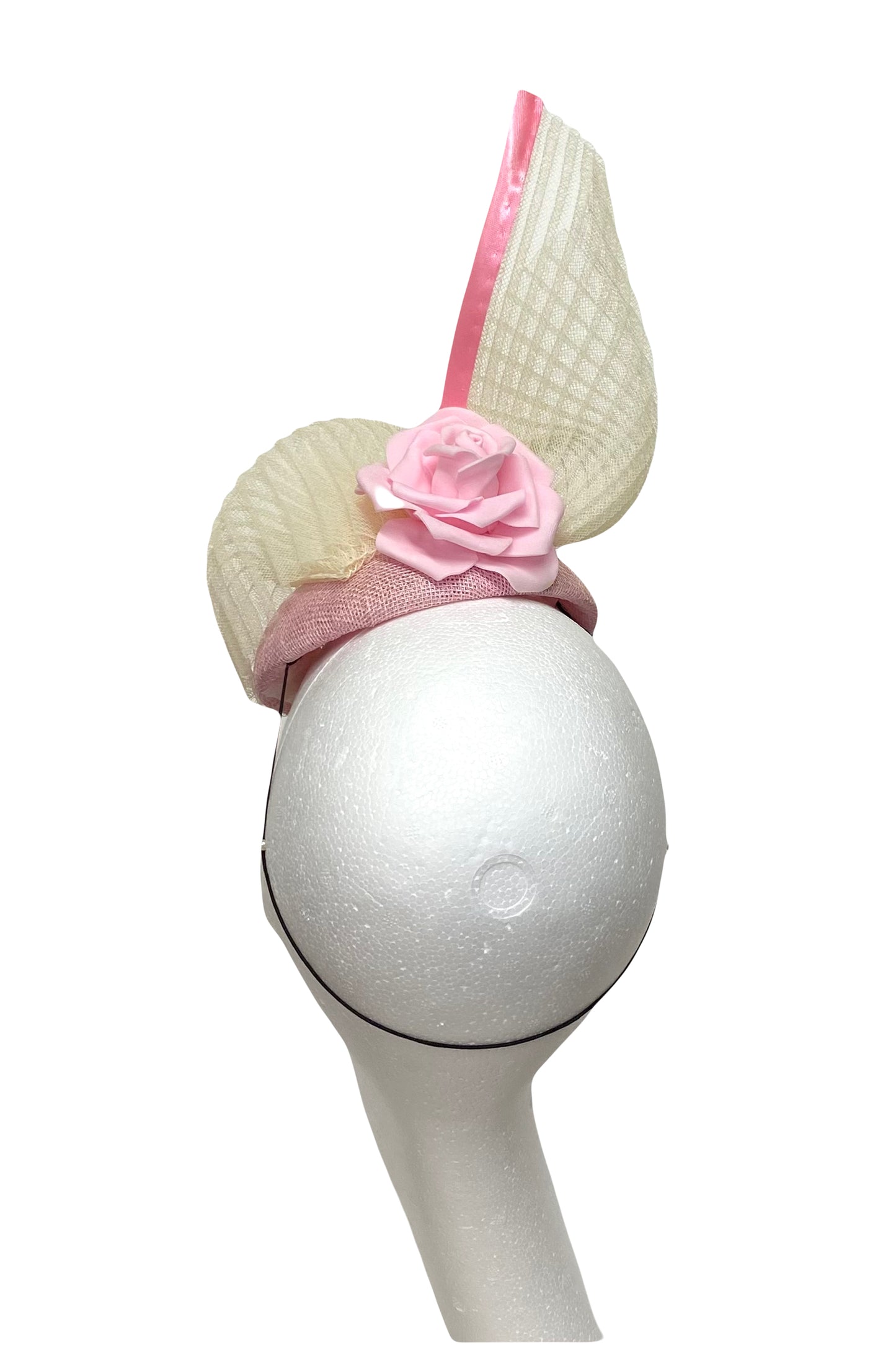 Pink & Ivory Headpiece for Hire (PK18)